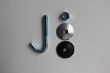 Galvanized J Hooking Bolts with Nut and Washer