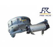 Pneumatic Ceramic Rotary Double Disc Gate Valve