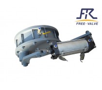 Pneumatic Ceramic Rotary Double Disc Gate Valve
