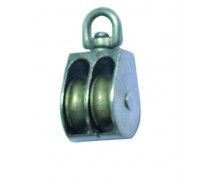 WST037 ZINC DOUBLE SHEAVE PULLEY SWIVEL EYE