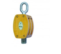 WST133 JIS WOODEN PULLEY DOUBLE WITH EYE