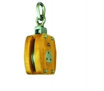 WST137 JIS SHIP'S WOODEN BLOCK SINGLE WITH LINK