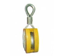 WST143 NYLON ROPE WOODEN BLOCK SINGLE WHEEL