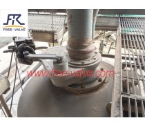 Ceramic Swing Disc charging gate Valve for fly ash system