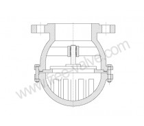 Flanged Cast Steel Stainless Steel Bottom foot Valve