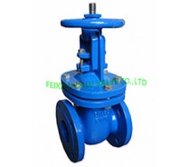 DIN CAST IRON RISING STEM GATE VALVE,METAL SEATED,F4 PN16