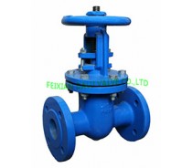 DIN CAST IRON RISING STEM GATE VALVE,METAL SEATED,F5 PN16