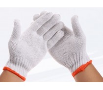 7g/10 Natural White Cotton Gloves with En388/En420; ISO9001