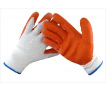 rubber coated cotton glove