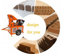 movable manual clay interlocking brick machine