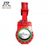 PU Rubber Lined Knife gate Valve for mining