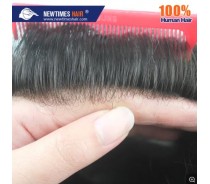Super Thin Skin Injected Human Hair Toupee for Men