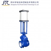 Pneumatic Ceramic Wet Ash Gate Valve for fly ash system