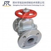 PFA FEP Rubber Lined Fluorine Diaphragm Valve