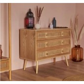 Cabinet Three Big Ratten Drawer