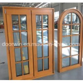 Larch Wood Window with Grill Design