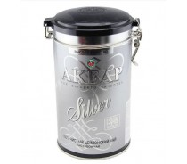 Hinged Airtight Round Tea Tin with Plastic Lid