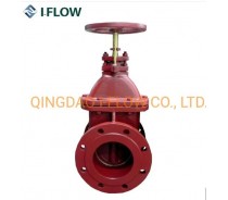 DIN F4 Pn16 DN80 Cast Non Rising Stem Metal Seat Gate Valve