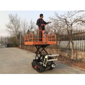 Crawler type dumper with lift container