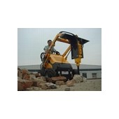 Mini skid steer loader HY380 with braker