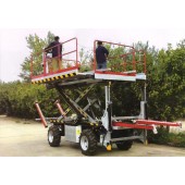 Crawler Platform container speed change Scissor lifter