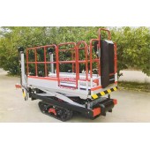 Crawler type dumper container speed change Scissor lifter