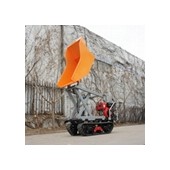 Crawler type dumper with lift container