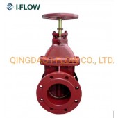 DIN F4 Pn16 DN80 Cast Non Rising Stem Metal Seat Gate Valve