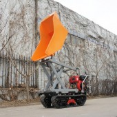 Crawler type dumper with lift container, Hydraulic lifter