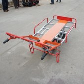 Motor barrow with single pedrail cart