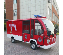 Electric fire engine double row, five seats fire truck