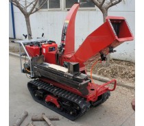 Self-propelled crawler branch crusher