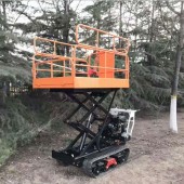 Crawler type dumper with , Hydraulic Scissor lifter