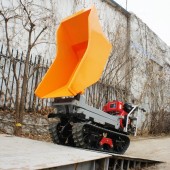 Crawler type dumper with lift , Hydraulic Scissor lifter