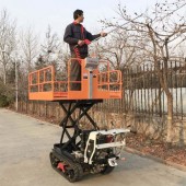 Crawler Orchard Pruning and Picking Lifting Platform Vehicle