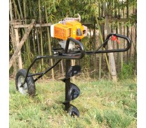 Hand Push Folding Ground Drill, Pit Digger, Planter