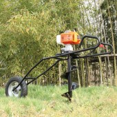 Hand Push Folding Ground Drill, Pit Digger, Planter