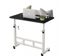 Height adjustable laptop table bedside table for home