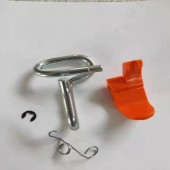 Lawn mower harness hook