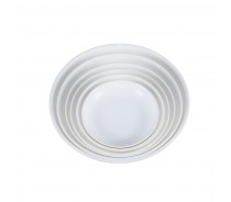 White Porcelain Round Cake Plate Catering Dinnerware Ceramic