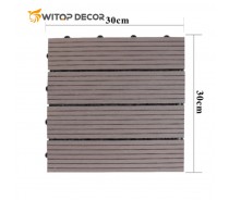 Wpc Interlocking Decking Tiles Outdoor Flooring DIY