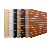 Direct factory supply melamine faced slatwall mdf board