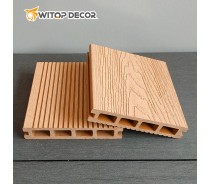 Wpc Outdoor Antiseptic Flooring Non-Fading Decking Hollow