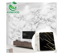 3D design high glossy UV pvc marble sheet indoor deco