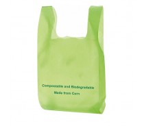 100% Biodegradable Compostable T-shirt Shopping Bag