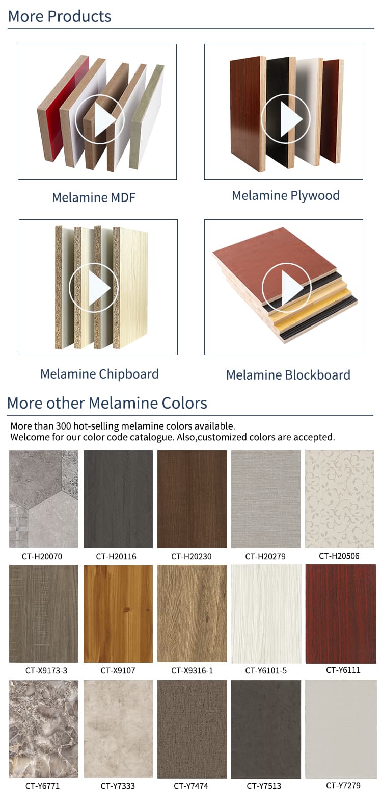 melamine plywood