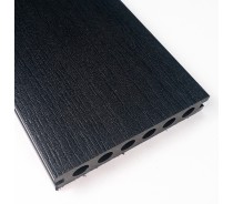 WPC BLACK PLASTIC COMPOSITE DECK GARDEN WOOD DECKING