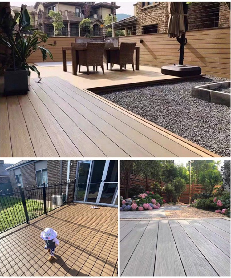 3d embossing wpc decking