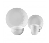 Customized Embossed Ceramic Dinnerware Set