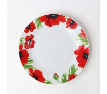 Cheap price delicate flowers design ceramic dinner plate